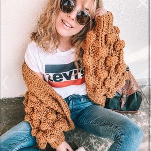 Chicwish Chunky Cardigan in Caramel